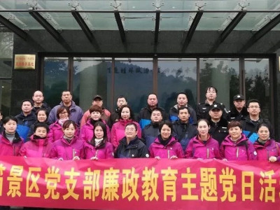 筑牢防线 不忘初心——芦笛景区党支部组织开展廉政教育主题党日活动