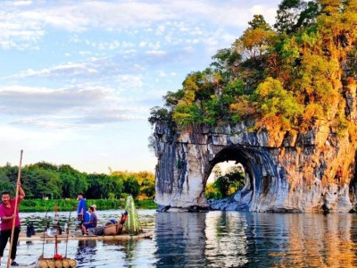 象鼻山、伏波山、叠彩山......坐着公交游桂林