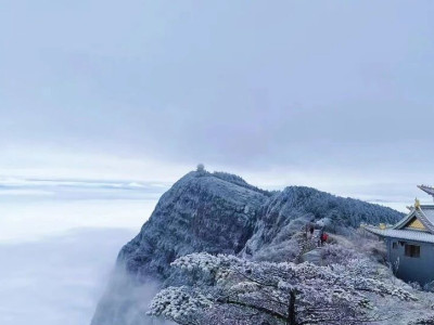 峨眉山，下雪啦！！！