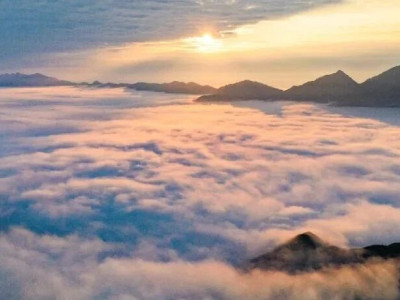 【大美全州】天湖国家湿地公园现壮丽的云海景观