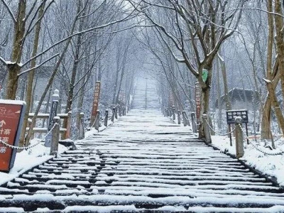 九皇山，下雪啦！！