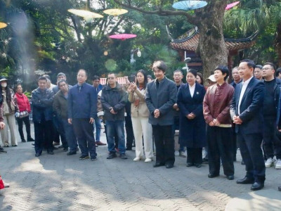 市领导调研歌仙刘三姐文化艺术展