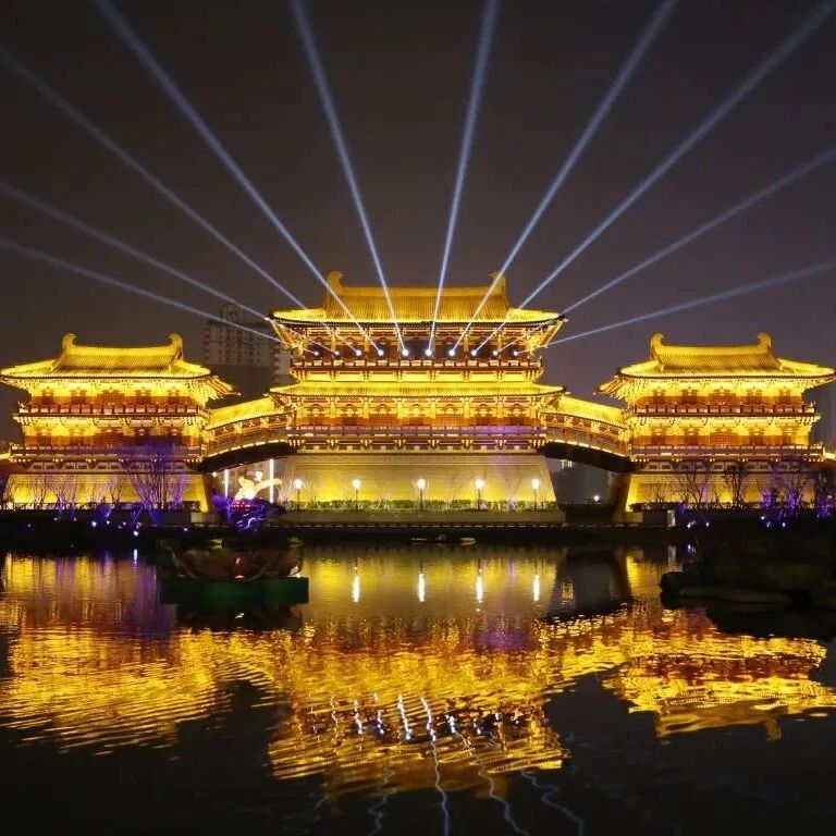 隋唐洛阳城九洲池：皇家园林遗址与唐代建筑复原景观