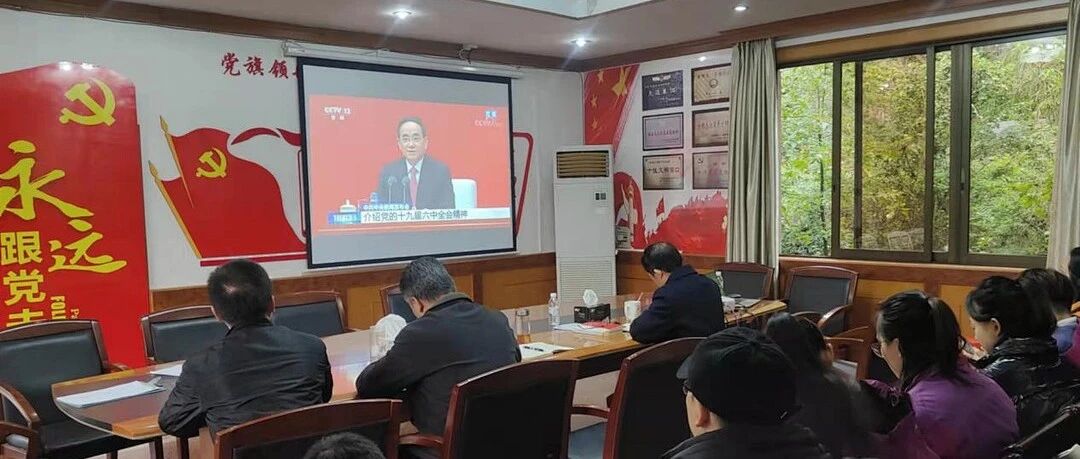 芦笛景区第一时间学习党的十九届六中全会精神