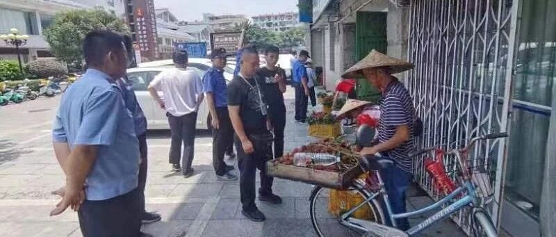 象山景区协助辖区职能部门开展暑期安全旅游秩序整治工作
