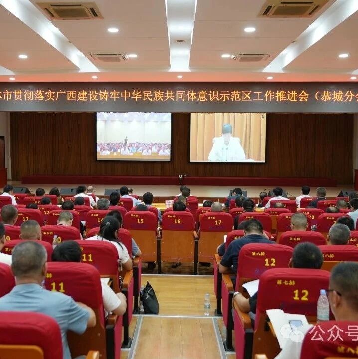 我县组织参加桂林市贯彻落实广西建设铸牢中华民族共同体意识示范区工作推进会