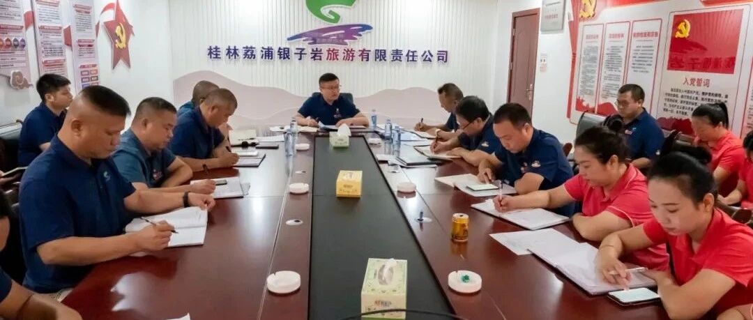 旅股党旗红丨银子岩公司党支部举办第三季度党员大会，深入学习贯彻党的最新精神