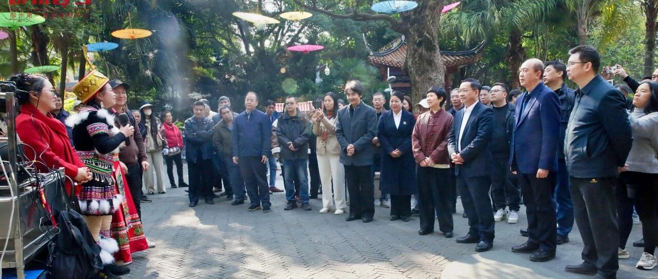 市领导调研歌仙刘三姐文化艺术展